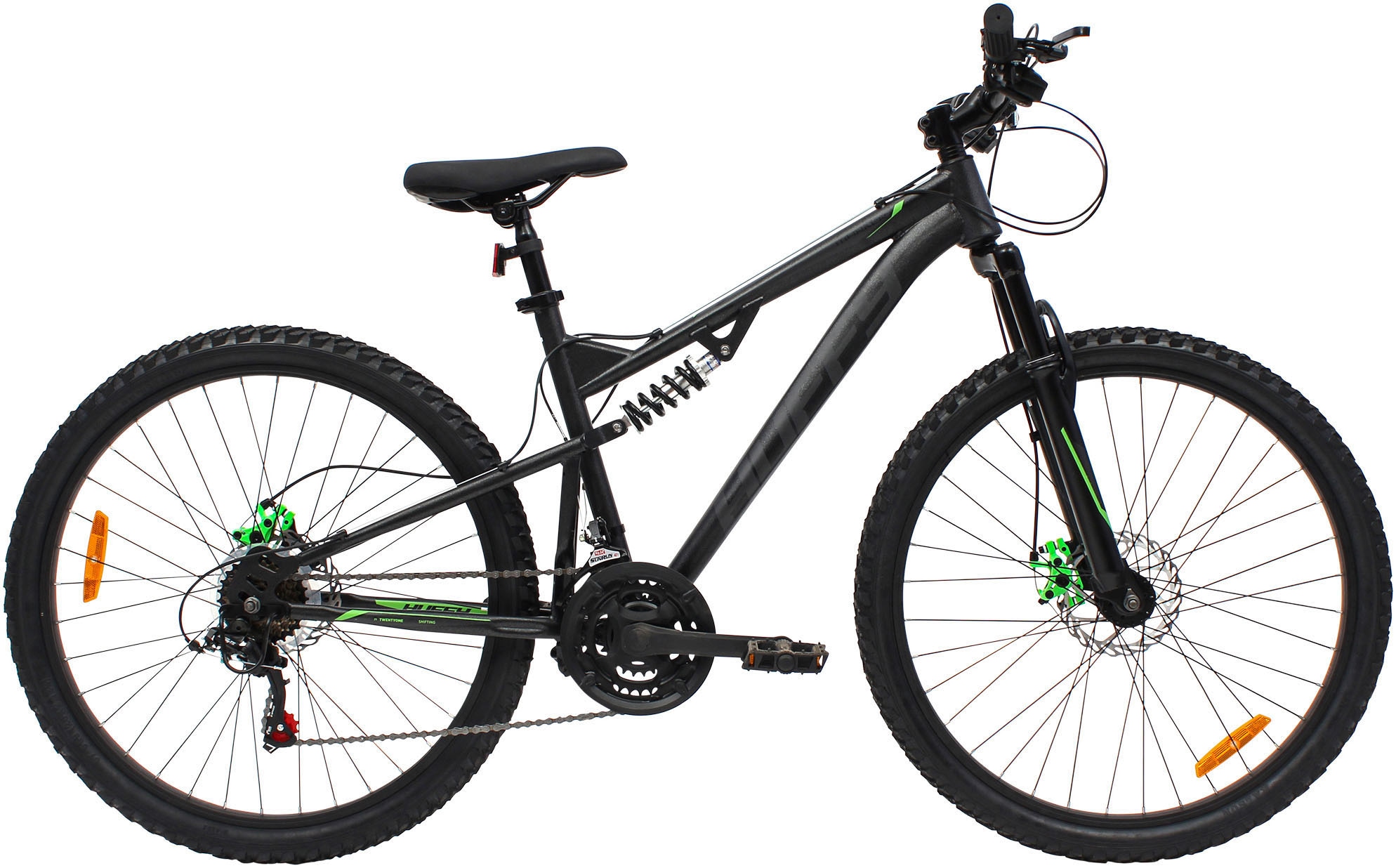 Mountainbike HUFFY Gr. 43, schwarz, Fahrräder, Kinder, 43cm, 26 Zoll (66,04cm) hinten: 26 Zoll (66,04cm) Image