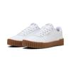 Sneaker PUMA "CARINA 3.0", Gr. 37, puma weiß, puma gold, gum, Leder, unifarben, sportlich, Schuhe