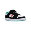 Sneaker DC SHOES "Manteca 4 V", Kinder, Gr. 12(29), schwarz, orange, grün, 51% Leder, 49% Synthetikmaterial, Schuhe