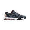 Sneaker DC SHOES "Versatile", Gr. 9,5(42,5), grau (grau, schwarz, orange), 50.71% Leder, 37.83% Synthetikmaterial, 11.46% Polyester, Schuhe