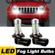 2 pezzi per Jeep Liberty 2002-2012 Grand Cherokee 2005-2010 auto LED fendinebbia anteriore Blub 9145/H10 lampada bianca 6000k accessori