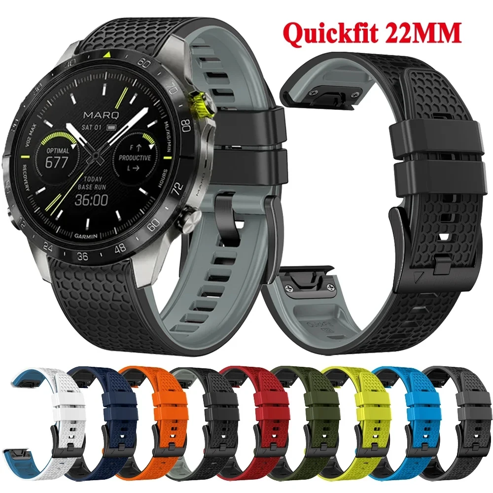 Quick fit 26/22mm Silikon band für Garmin Fenix 7x7 6x6 Pro 5 5x plus 3hr Ansatz s70 s62 s60 Armband Armband Correa Image