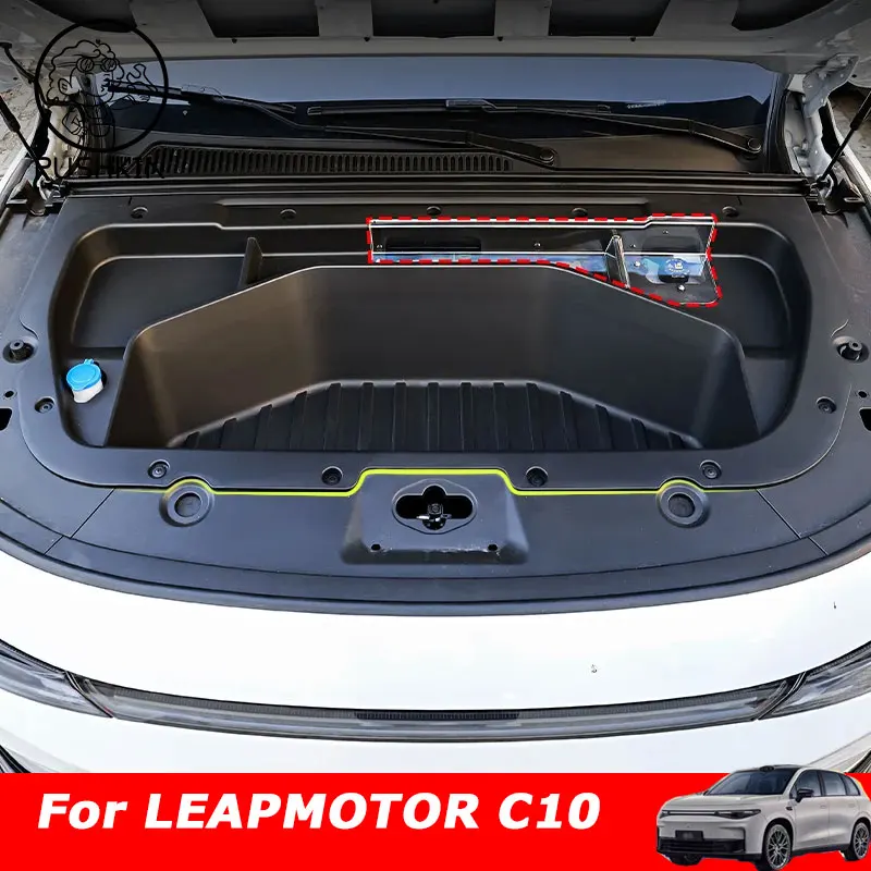 Per Leapmotor C10 EV 2024 2025Newest Auto Baule Anteriore Scatola di Immagazzinaggio Baule Anteriore Organizzatore cofano motore scatola di immagazzinaggio Accessori Auto