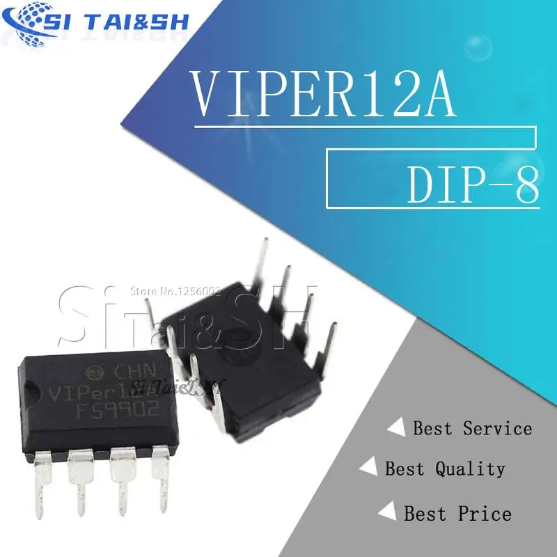 10PCS VIPER12A DIP8 VIPER12 DIP 12A DIP-8 neue und original IC Image