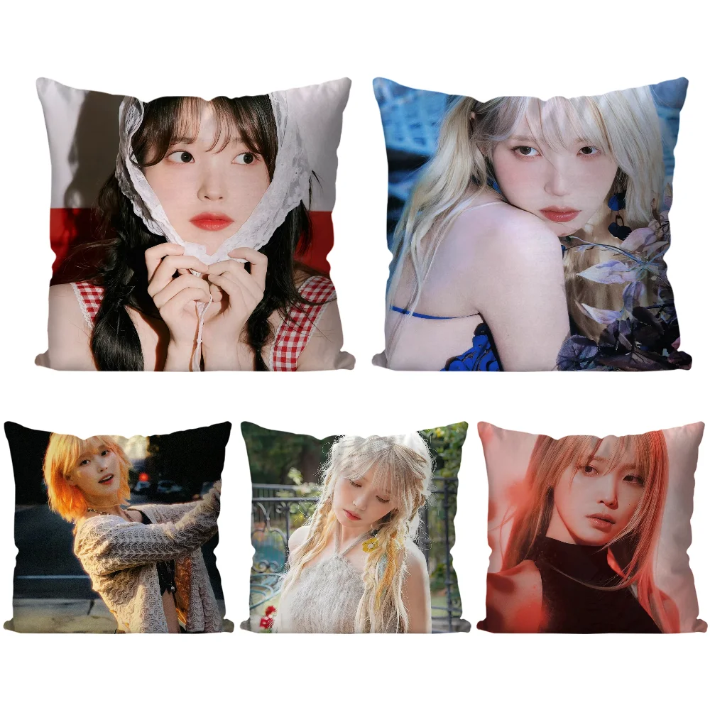 1pc Koreanische Sänger IU Kissen Fall Quadrat Kissen Schlafzimmer Sofa Freizeit Komfort Kissen Auto Wohnzimmer Hause Dekoration 40X40