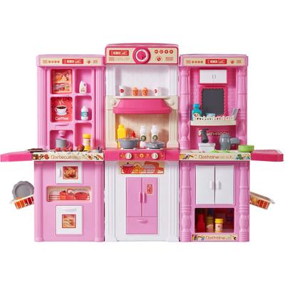 Mophorn - Kinderküchen-Spielset, 3-in-1-Kleinkindküche mit Brause, Geräuschen und Lichtern, Image