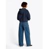 Kapuzensweatshirt TOMMY JEANS CURVE "TJW RLX CRP SCRIPT HOODIE EXT", Damen, Gr. XL (42), blau (schwarz night navy), Sweatware, Obermaterial: 100% Baumwolle, unifarben, casual, relaxed fit, Langarm Bündchen, Sweatshirts, in Großen Größen, mit Kapuze,...