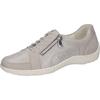 Schnürschuh WALDLÄUFER "HENNI", Damen, Gr. 4 (37), grau (hellgrau), Nubukleder, Veloursleder, sportlich, Schuhe, in Komfortweite H = sehr weit, Freizeitschuh, Halbschuh, Schnürschuh