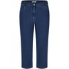 7/8-Hose KJBRAND "Betty", Damen, Gr. 52, N-Gr, blau (denim stoned), Denim/Jeans, Obermaterial: 71% Baumwolle, 25% Polyester, 4% Elasthan, unifarben, casual, regular fit 7/8-Länge, Hosen, in großen Größen