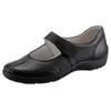 Klettschuh WALDLÄUFER "HENNI", Damen, Gr. 8,5 (42,5), schwarz, Nappaleder, sportlich, Schuhe, Spangenschuh, Komfortschuh in komfortabler Schuhweite H (=sehr weit)