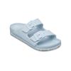 Sandale QUIKSILVER "W Embark Rf", Gr. 7(37), blau (ice flow), Obermaterial: Synthetik/Außensohle: Eva, Schuhe