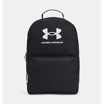 Sportrucksack UNDER ARMOUR "UA Loudon Backpack", schwarz-weiß (schwarz, schwarz, weiß), Rucksäcke, Damen, B/H: 30cm x 13cm, Obermaterial: 100% Polyester, 25 Liter Volumen, B:30cm H:13cm
