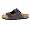 Pantolette LICO "Pantolette Bioline Man Soft", Gr. 41, grau, Synthetik, Schuhe