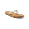 Zehentrenner ROXY "Porto", Gr. 9(40), beige (natural), Obermaterial: 90% Baumwolle, 10% Polyester / Futter: 100% TPR, Schuhe