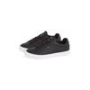 Sneaker TOMMY HILFIGER "ICON COURT PINPERF LTH", Herren, Gr. 44, schwarz, Nappaleder, sportlich, Schuhe, Freizeitschuh, Halbschuh, Schnürer mit weich gepolstertem Schaftrand