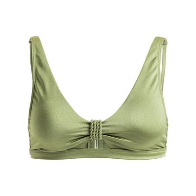 Bandeau-Bikini-Top ROXY "Brilho", Damen, Gr. S, Cup B, grün (loden grün), 82% Nylon, 18% Elasthan, Bikini-Oberteile Image