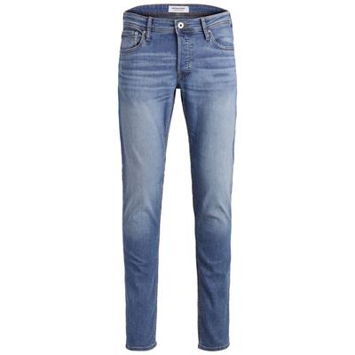 Herrenjeans der Marke Jack & Jones. Die Hose ist aus hochwertiger Baumwolle, Polyester und Elastan gefertigt. Das Elasta