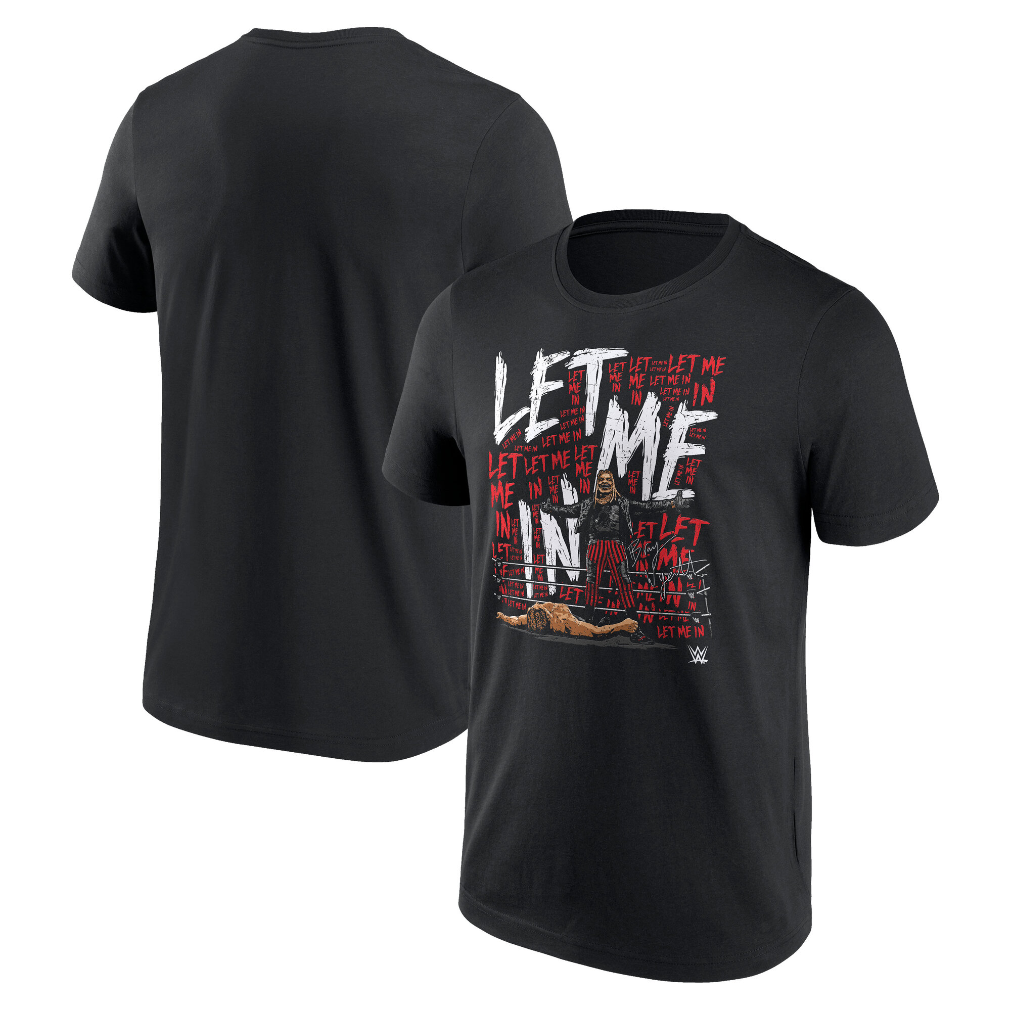 WWE Bray Wyatt Let Me In Repeat T-Shirt - Schwarz - Herren Image