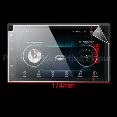 PET Film Screen Protector for ESSGOO G02Z026601 7 inch Android 2 Din Car radio Multimedia Player