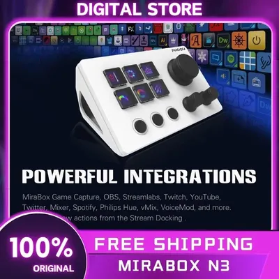 Mirabox N3 StreamDeck Global Edition Stream Deck LCD Live Content Creation Controller Custom Visual