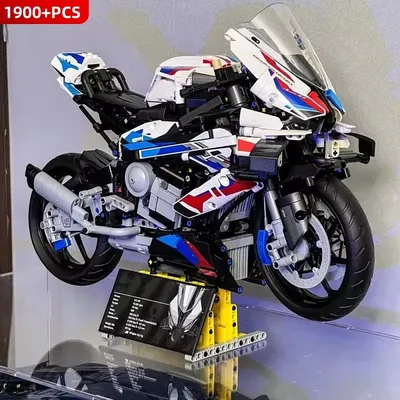 1920Pcs 42130 Puzzle Block Technical Racing Motorcycle Motorbike Moc Building Blocks Bricks Toys