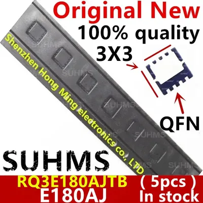(5piece)100% New RQ3E180AJTB E180AJ QFN-8 Chipset