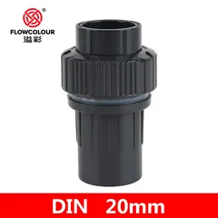 Flowcolour 25-50mm UPVC Quick Connector Bulkhead Pipe Fittings Coupler Water Connector For Garden Irrigation Hydroponic System