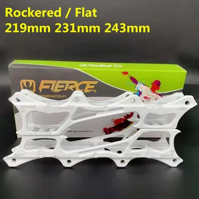 New Arrival COOL Flat Rockered 243mm 231mm 219mm Inline Skates Frame with White Banana Plane MST