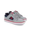 Sneaker DC SHOES "Pure Elastic", Kinder, Gr. 13(30,5), grau, schwarz, weiß, Leder-, Nubukleder- und/oder Wildlederobermaterial [abhängig von Farbe] Elastische Schnürsenkel Mesh-Futter Schuhkragen und Zunge, die für extra Komfort und Unterstützung...