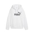 Hoodie PUMA "ESS NATURE 2.0 Comfort Hoodie Damen", Damen, Gr. XS, weiß, Obermaterial: 68% Baumwolle, 32% Polyester; Kapuzenfutter: 100% Baumwolle; Rippe: 3% Elasthan, 97% Baumwolle, comfort fit, Langarm, Sweatshirts