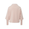 Sweatshirt S.OLIVER BLACK LABEL, Damen, Gr. 44, rosa (sepia rose), Sweatware, Obermaterial: 49% Modal, 45% Polyester, 6% Elasthan, unifarben, casual, loose fit taillenbedeckt, Langarm, Sweatshirts, mit überschnittenen Schultern