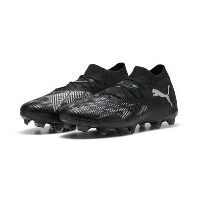 Fußballschuh PUMA "FUTURE 8 MATCH FG/AG Fußballschuhe Erwachsene", Gr. 41, schwarz cool light gray fluo grün, Obermateri