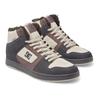 Sneaker DC SHOES "Manteca 4 Hi Wr", Gr. 9(42), dunkelgrau, light grau, 51.34% Leder, 24% Synthetikmaterial, 24.66% Polyester, Schuhe