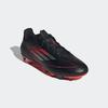 Fußballschuh ADIDAS PERFORMANCE "F50 CLUB FG/MG", Gr. 45, core schwarz, iron metallic, lucid rot, Synthetik, sportlich, Schuhe