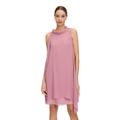 Cocktailkleid VERA MONT "Vera Mont Cocktailkleid ohne Arm", Damen, Gr. 46, Normalgrößen, rosa (desert rose), Chiffon, Obermaterial: 100% Polyester. Futter: 100% Polyester., feminin, figurumspielend kurz, amerikanischer Ausschnitt, ohne Ärmel,...
