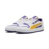 Sneaker PUMA "Court Classic Street Sneakers Erwachsene", Gr. 48, weiß gelb sizzle team violet lila, Obermaterial: Synthetik; Futter: Synthetik, Textil; Innensohle: Textil; Laufsohle: Gummi, Schuhe