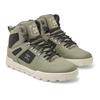 Winterboots DC SHOES "Pure Hi", Gr. 9(42), grün, schwarz, weiß, Obermaterial: Leder (Kuh) / Futter: Textil / Außensohle: Gummi, Schuhe