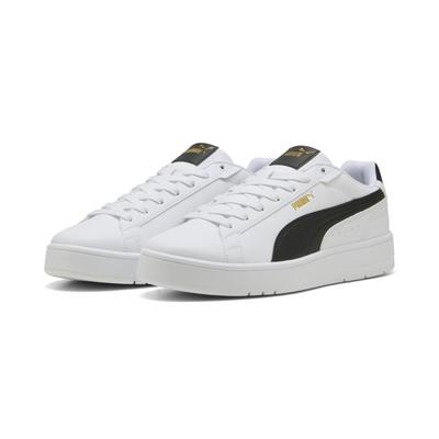 Sneaker PUMA "Court Classico Sneakers Erwachsene", Gr. 45, bunt (weiß schwarz gold), Obermaterial: Synthetik, Textil; Futter: Textil; Innensohle: Textil; Laufsohle: Gummi, Schuhe Image