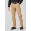Chinos MEYER "Roma", Herren, Gr. 28, Normalgrößen, braun (camel), 98% Baumwolle;2% Elasthan, unifarben, regular fit lang, Hosen, mit Stretch-Dehnbund