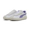 Sneaker PUMA "PUMA Club Klassika Sneakers Damen", Gr. 41, weiß lavender alert warm lila, Obermaterial: Textil, Kuhleder, Synthetik; Futter: Textil, Synthetik; Innensohle: Textil; Laufsohle: Gummi, Schuhe
