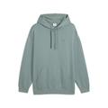 Kapuzenpullover PUMA "Essentials Elevated Hoodie Erwachsene", Herren, Gr. M, grün (grün moon), Obermaterial: 34% Polyester, 66% Baumwolle; Kapuzenfutter: 100% Baumwolle; Rippe: 3% Elasthan, 97% Baumwolle, relaxed fit, Pullover