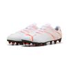 Fußballschuh PUMA "ATTACANTO FG/AG JR", Gr. 38, puma weiß, glowing rot, Synthetik, sportlich, Schuhe, für Rasenplätze