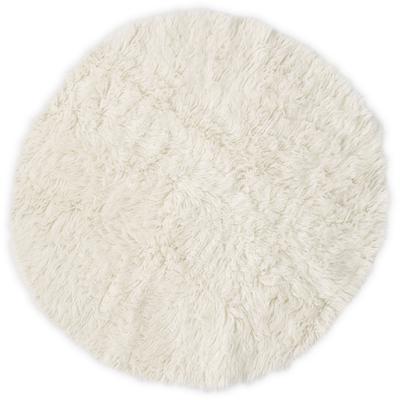 Wollteppich THEKO "FLOKOS 1250", beige (natur), B:200cm H:40mm L:200cm Ø:200cm, Wolle, Teppiche, original griechischer Flokati, Hochflor, Uni-Farben, reine Wolle Image