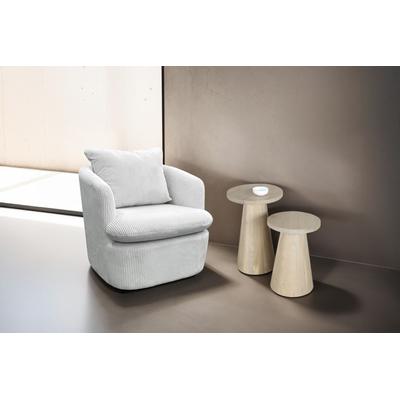Beistelltisch BYLIVING "Cone", weiß wash, weiß wash, weiß wash, H:50cm, Tische, aus Massivholz in schwarz oder white wash, verschiedenen Größen Image