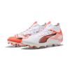 Fußballschuh PUMA "ULTRA 5 MATCH+ FG/AG Fußballschuhe Erwachsene", Gr. 48, weiß schwarz glowing rot, Obermaterial: Synthetik, Textil; Futter: Synthetik, Textil; Innensohle: Textil; Laufsohle: Synthetik, Schuhe