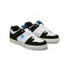 Sneaker DC SHOES "Pure Elastic", Kinder, Gr. 6(37), weiß, grün, schwarz, 55.4% Leder, 44.6% Synthetikmaterial, Schuhe