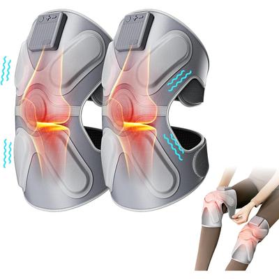 SKG Knee Massager with Heat and Vibration, Cordless Heated Knee Brace for Knee Pain Relief,Portable Knee Massager