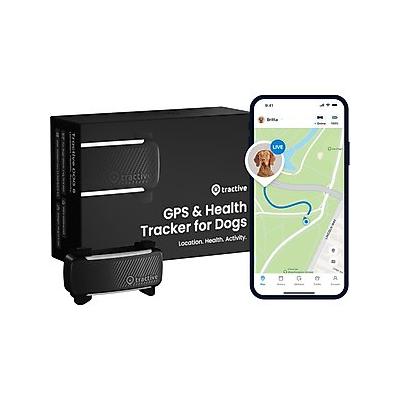 Tractive Dog GPS Tracker with Activity Monitoring, Black