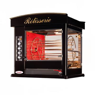 Doregrill DECO RB 20 - RED DECO Series Electric 5 Spit Rotisserie w/ 20 Bird Capacity, 220v, Black