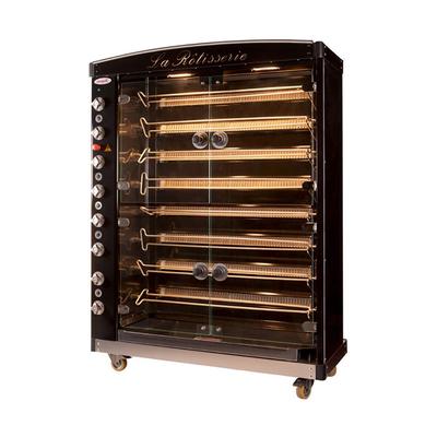 Doregrill MAG58/8GAS LP MAG Series Gas 8 Spit Rotisserie w/ 56 Bird Capacity, Liquid Propane, Black, Gas Type: LP, 208 V